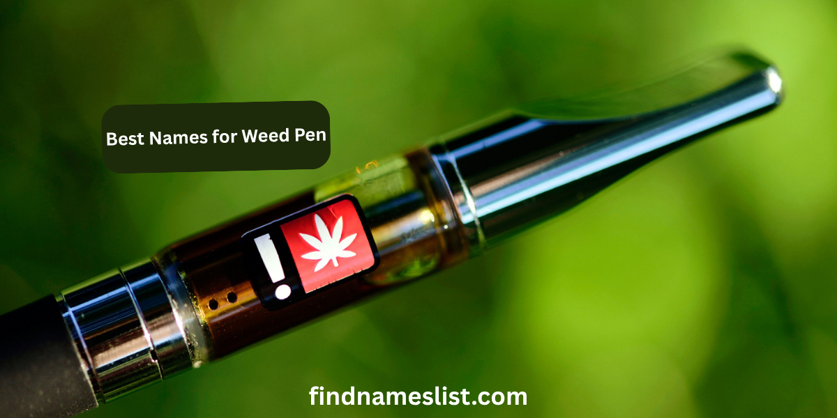 450 Best Names for Weed Pen: Funny Nicknames 2025