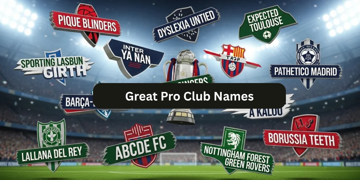 250+ Great Pro Club Names for Your Team (With Meanings You’ll Love)