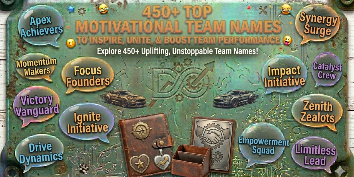 450+ Top Motivational Team Names to Inspire, Unite, and Boost Team Performance
