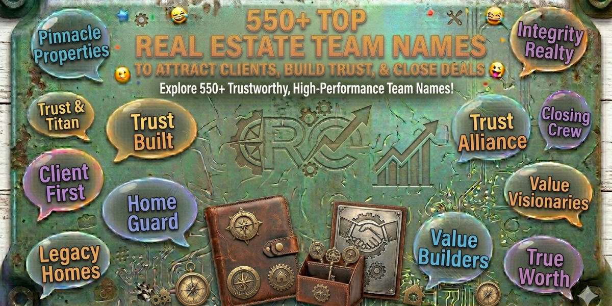 550+ Real Estate Team Names That Attract Clients and Build Trust