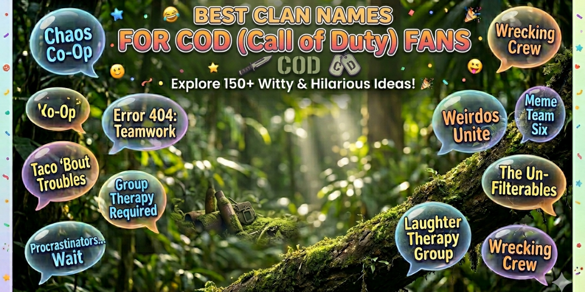 Best Clan Names for COD (Call of Duty) Fans