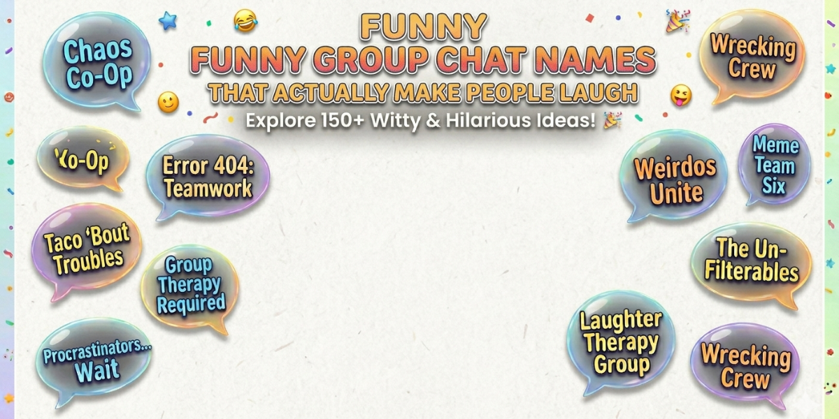Funny Group Chat Names That Actually Make People Laugh
