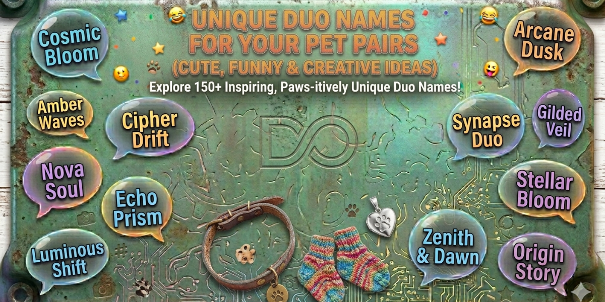 Unique Duo Names for Your Pet Pairs (Cute, Funny & Creative Ideas)