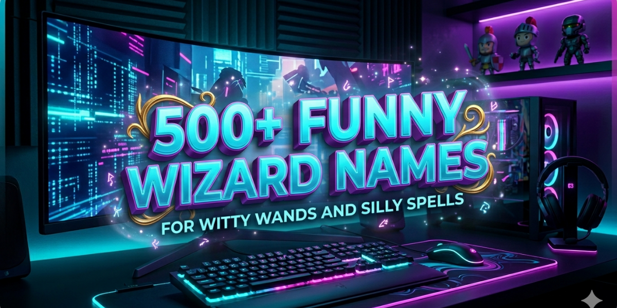 500+ Funny Wizard Names for Witty Wands and Silly Spells