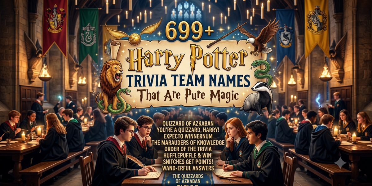 699+ Harry Potter Trivia Team Names That Are Pure Magic