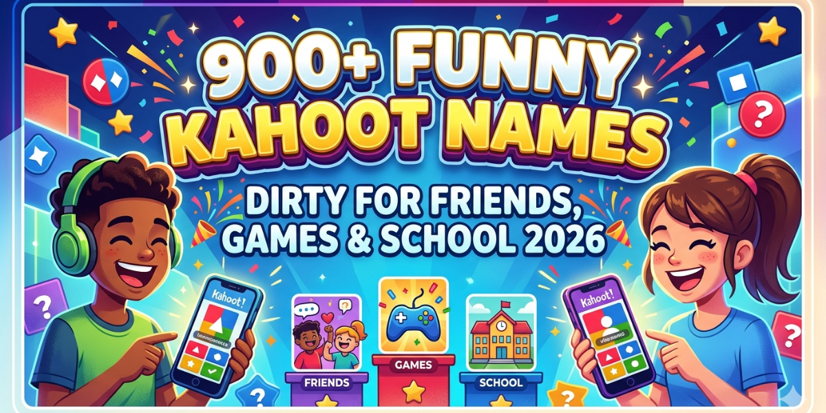 900+ Funny Kahoot Names for 2026: Best Clean, Silly, Dirty & School-Friendly Ideas