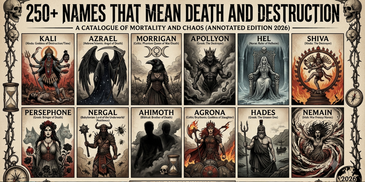 250+ Names That Mean Death and Destruction 2026