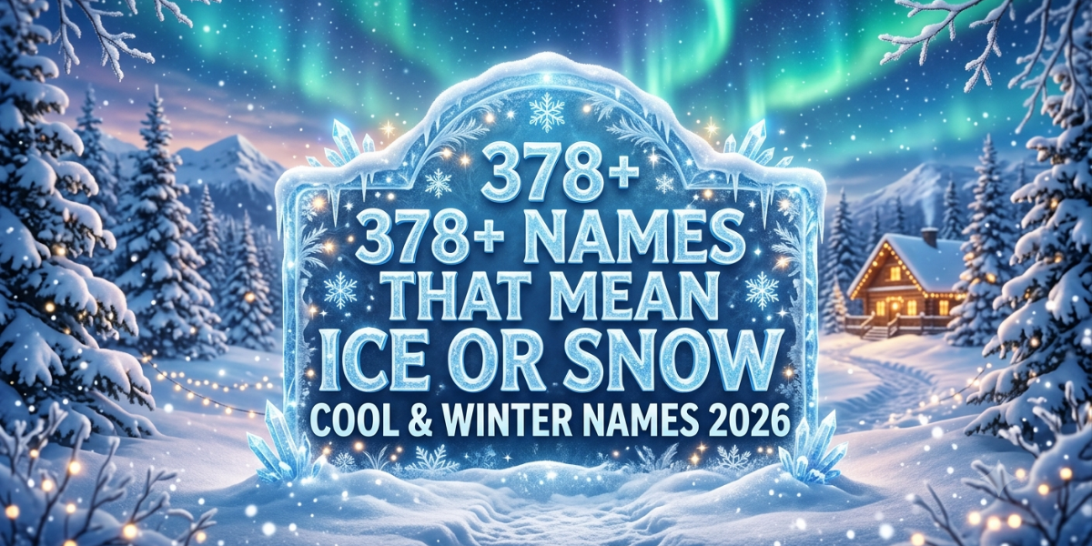 378+ Names That Mean Ice or Snow Cool & Winter Names 2026