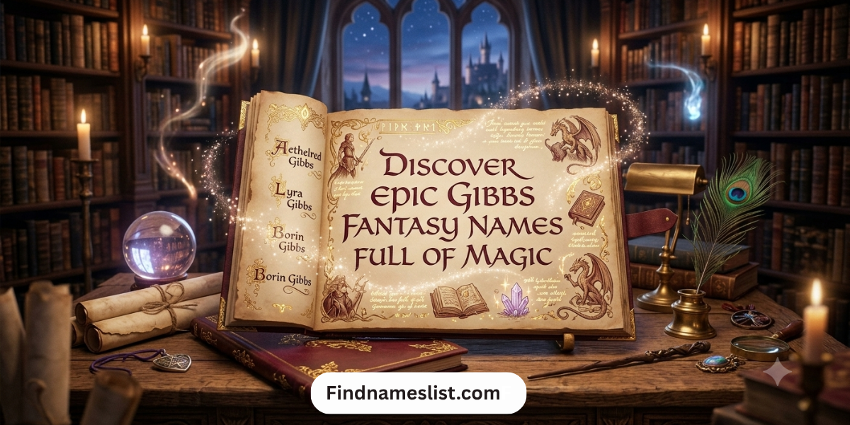 Discover Epic Gibbs Fantasy Names Full Of Magic